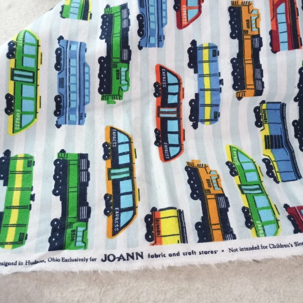 Jo-Ann Train Fabric 1 Yard 42